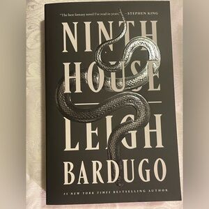 Leigh Bardugo ninth house Book with Snake Design